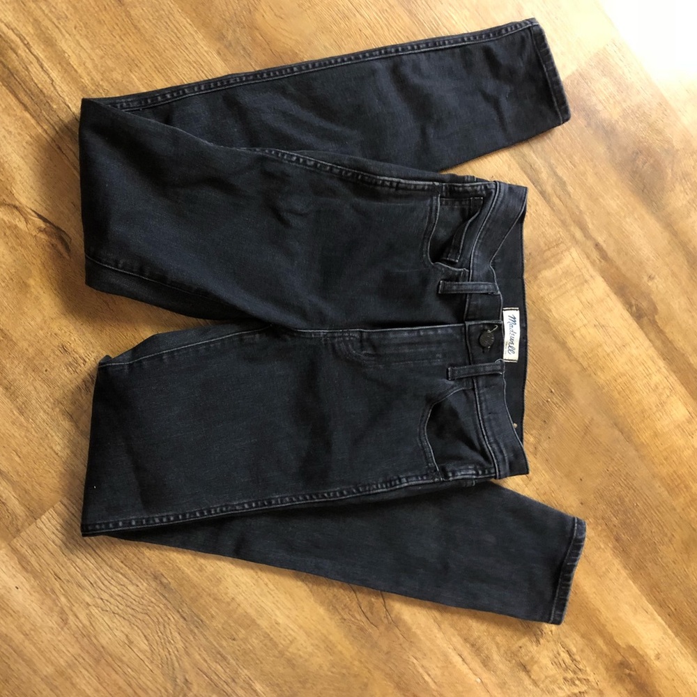 Madewell black skinny leg. High waisted